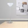 Coaster Home Furnishings - Anya - Crystal Metal Floor Lamp with Chrome Stand, Round Silver Base and White Acrylic Head - Living Room - 61-Inch - Chrome - 920067 view 2