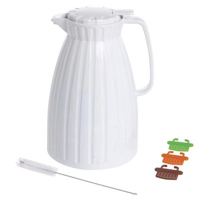 HUBERT Insulated Beverage Server 2.0 L White Plastic