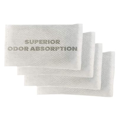 Green Piece Activated Charcoal Air Filters for Odor Removal Compatible with ITouchless Trash Cans (Pack of 4) Premium Odor-Absorbing Filters by Green Piece