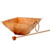 PLANET 007 1 PC COPPER HAVAN KUND HAWAN HINDU POOJA YAGYA YOGA MEDITATION OM 12" X 12" WITH BRASS SPOON view 1
