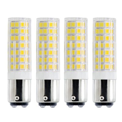 G MGY OLED BA15D LED Bulb, Dimmable BA15D LED Light Bulb, 60W Halogen Bulb Equivalent, 6W, AC120V, Double Contact Bayonet Base (White6000K, 4) 