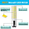 G MGY OLED BA15D LED Bulb, Dimmable BA15D LED Light Bulb, 60W Halogen Bulb Equivalent, 6W, AC120V, Double Contact Bayonet Base (White6000K, 4)  view 3