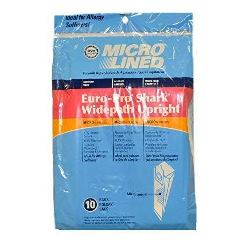 DVC Euro-Pro Shark Widepath Micro Allergen Vacuum Cleaner Bags Made in USA [ 150 Bags ]