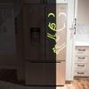 Glow in Dark Kitchen Fridge Door Vinyl Cute Sticker - Night Glowing Art Food Refrigerator Freezer Decal - Realistic Luminescent Light Ghost view 2