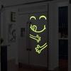 Glow in Dark Kitchen Fridge Door Vinyl Cute Sticker - Night Glowing Art Food Refrigerator Freezer Decal - Realistic Luminescent Light Ghost view 4