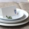 Nancy Nikko Place Cards with Blue and White Ginger jar with White Flowers, Table Tent Style, Scored for Easy Folding. Available in Pkgs of 12/25 / 50 (50) view 2