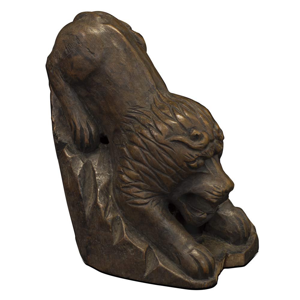 ChinaFurnitureOnline Bamboo Root Carving Lion Asian Sculpture