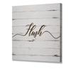 Renditions Gallery Rustic Flush Sign Bathroom Dcor Gallery Wrapped Canvas Wall Art, 12x12, view 2