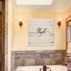Renditions Gallery Rustic Flush Sign Bathroom Dcor Gallery Wrapped Canvas Wall Art, 12x12, view 4