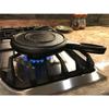 Lehmans Cast Iron Waffle Maker - Two Piece Hinged Non-Electric Waffle Iron for Stovetop or Grill Makes 7 inch Round Waffles - Non-Drip Double Rim - 8 pounds view 2