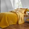 BrylaneHome Bedding BH Studio Reversible Two-Tone Ultra Soft Quilted Bedspread - King, Gold Maize view 1