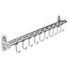 Xingsiyue Multipurpose Wall Mounted Kitchen Rail Utensil Storage Organizer Hanger 50 cm Hanging Rack with 8 Hooks - No-Drilling view 1