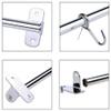 Xingsiyue Multipurpose Wall Mounted Kitchen Rail Utensil Storage Organizer Hanger 50 cm Hanging Rack with 8 Hooks - No-Drilling view 4