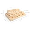 Meao 4-Tier Wooden Essential Oil Display Storage Organizer Holder Stand - 30 Slots Natural Hard Pine Wood Rack - Holds up to 30 Aromatherapy Bottles - Ideal Gift Presentation Shelf #1 view 4