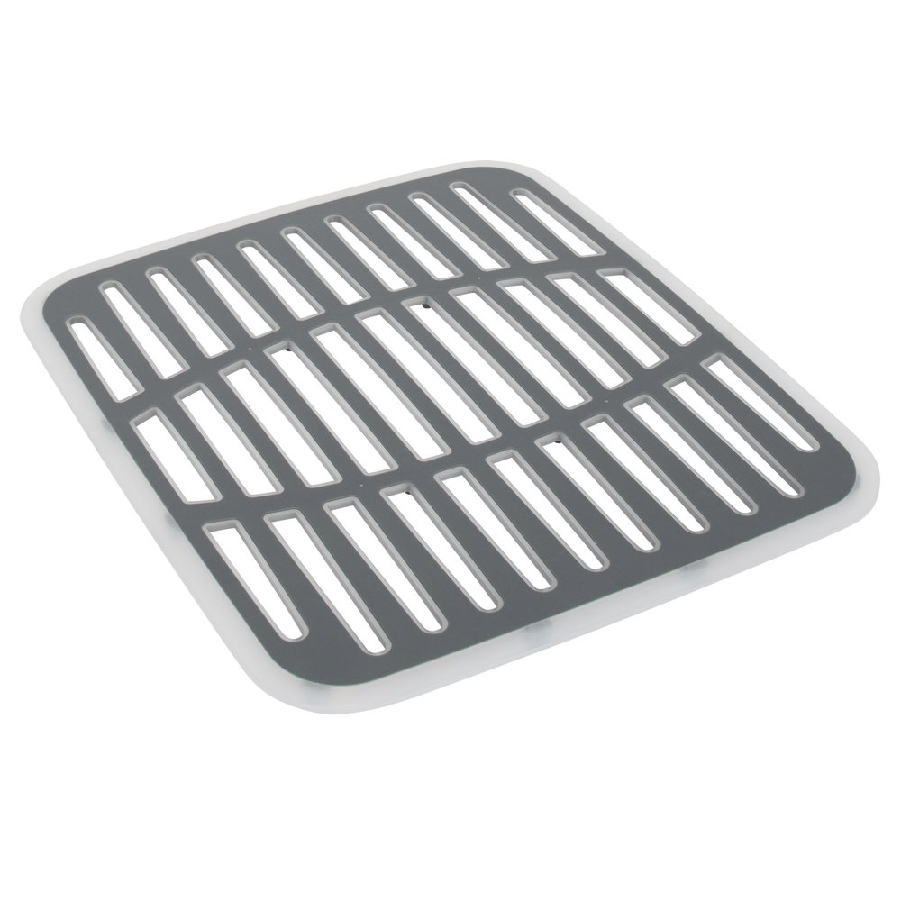 SPECTRUM Small Gray Cora Kitchen Sink Mat