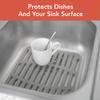 SPECTRUM Small Gray Cora Kitchen Sink Mat view 2
