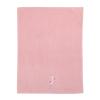 Nojo Tropical Flamingo Pink Plush Coral Fleece Baby Blanket With Applique, Pink, White, Aqua view 2