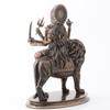 Veronese Design 10 3/8 Inch Divine Mother Durga Riding Lion Hindu Goddess Resin Statue Bronze Finish view 4