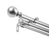 A&F Rod Dcor - Cleo 13/16" Triple Curtain Rod 48-84 inch - Satin Nickel view 1