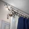 A&F Rod Dcor - Wave 13/16" Triple Curtain Rod 28-48 inch - Satin Nickel view 1