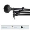 A&F Rod Dcor - Shell 13/16" Triple Curtain Rod 120-170 inch - Black view 2