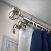 A&F Rod Dcor - Nadeen 13/16" Triple Curtain Rod 48-84 inch - Satin Nickel view 1
