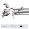 A&F Rod Dcor - Leaf 13/16" Triple Curtain Rod 28-48 inch - Satin Nickel view 2