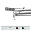 A&F Rod Dcor - Woven 13/16" Triple Curtain Rod 48-84 inch - Satin Nickel view 2