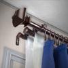 A&F Rod Dcor - Phife 13/16" Triple Curtain Rod 120-170 inch - Cocoa view 1