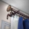 A&F Rod Dcor - Earl 13/16" Triple Curtain Rod 48-84 inch - Cocoa view 2