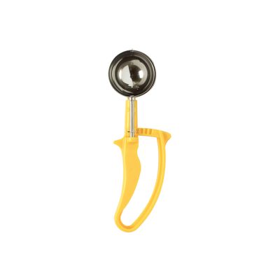 Restaurant Essentials 1 5/8 oz disher, #20 yellow, easy grip handle, comes in each