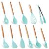 11pcs Silicone Kitchen Set/Nonstick Cooking Baking Tools/Wooden Kitchen Kit by SHG view 1