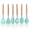 11pcs Silicone Kitchen Set/Nonstick Cooking Baking Tools/Wooden Kitchen Kit by SHG view 3