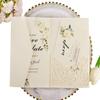 25pcs 250GSM Pearl Ivory Wedding Invitations Cards Laser Cut Pocket Covers only, no envelope,no insert 5x7 view 1