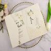 25pcs 250GSM Pearl Ivory Wedding Invitations Cards Laser Cut Pocket Covers only, no envelope,no insert 5x7 view 3