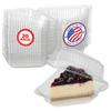 MT Products Plastic Cake Slice Containers Medium Deep Cheesecake & Pie Slice Food Clear Containers (Pack of 20) Made in the USA view 1