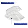MT Products Plastic Cake Slice Containers Medium Deep Cheesecake & Pie Slice Food Clear Containers (Pack of 20) Made in the USA view 3