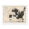 Woman Citizen 1918 Map Suffrage USA History Artwork Framed Wall Art Print 18X24 Inch view 1