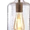 Westinghouse Lighting 6371300, Barnwood Finish with Clear Textured Glass Carmen One-Light Indoor Mini Pendant, one Size view 3