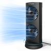 Dr. Prepare Desk Fan Tower Fan Cooling Fan, Portable Oscillating Fan with 3-Speed Options, Dual Air Circulation, 110 Oscillation, 3 Timers, Table Fan for Bedroom Dorm Room Office Desktop, 13 inch view 1