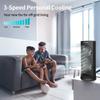 Dr. Prepare Desk Fan Tower Fan Cooling Fan, Portable Oscillating Fan with 3-Speed Options, Dual Air Circulation, 110 Oscillation, 3 Timers, Table Fan for Bedroom Dorm Room Office Desktop, 13 inch view 3