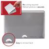 Adventa Glitter Photo Frame, Acrylic Picture Frame Holds 10 x 15 cm (4 x 6 inch) Clear Frameless Desktop Photo Block with Glitter Hearts (Red) - Ideal Personalised Gifts, Father's Day Presents view 2