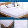 100% Waterproof Mattress Protector, Twin Size - 12 Inch Deep Pocket, Extra Soft 100% Cotton Terry Surface - Fitted Style Mattress Protector Cover, White view 3