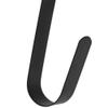 Over Door Wreath Hanger Hook - Black 12" Thin Metal Christmas Season Holder view 2
