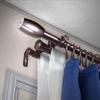 A&F Rod Dcor - Caleb 13/16" Triple Curtain Rod 120-170 inch - Cocoa view 1