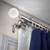 A&F Rod Dcor - Sparkle 13/16" Triple Curtain Rod 120-170 inch - Satin Nickel view 1