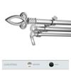 A&F Rod Dcor - Scepter 13/16" Triple Curtain Rod 48-84 inch - Satin Nickel view 2