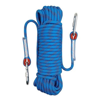 Aoneky Outdoor 10mm 98ft Static Utility Rope, Heavy Duty Polyester Rope for Pulling, Rigging, Tree Work & Hunting, Gym Fitness, 2000LB Tensile Strength, Blue