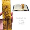 Yellow Willow Wooden Bookmark | Nature Photography by Mike DeCesare Design | Handmade Wood Bookmark with Brown Ultrasuede Tassel | Made in the USA view 2