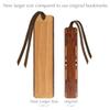 Yellow Willow Wooden Bookmark | Nature Photography by Mike DeCesare Design | Handmade Wood Bookmark with Brown Ultrasuede Tassel | Made in the USA view 4
